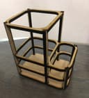 Minimalist Desktop Stationery Holder Laser Cut DXF File