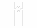 Minimalist Door Panel Vector Design DXF File