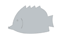 Minimalist Fish Silhouette Vector File for CNC Laser Cutting