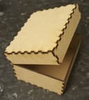 Minimalist Hinged Wooden Box Laser Cut Vector File
