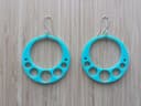 Minimalist Hoop Earrings Vector Template for Laser Cutting