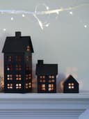 Minimalist House Tea Light Lanterns Vector for Laser Cutting