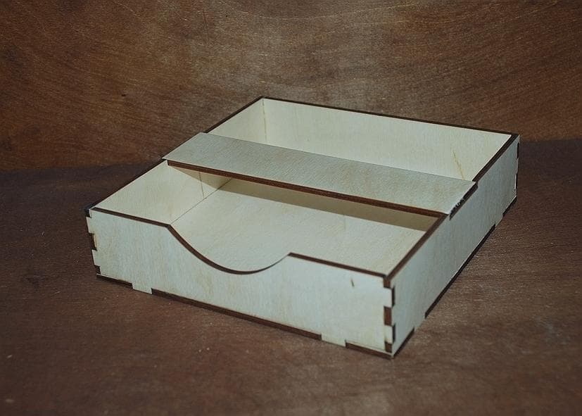 Minimalist Napkin Holder Laser Cut Vector Plan