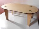 Minimalist Oval Coffee Table Laser Cut Vector File (DXF)