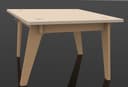 Minimalist Square Coffee Table Vector Plan for CNC - DXF Format