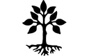 Minimalist Tree of Life Vector DXF File