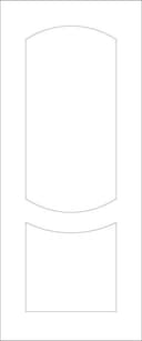 Minimalist Two-Panel Door Design Vector File for CNC