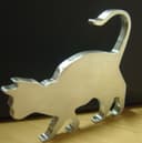 Minimalist Walking Cat Silhouette DXF File for CNC