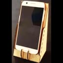 Minimalist Wooden Smartphone Stand Laser Cut Vector DXF