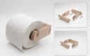 Minimalist Wooden Toilet Roll Holder Laser Cut Vector File