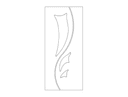 Modern Abstract Door Panel CNC Design - Free DXF File