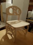 Modern Children Chair DIY Project - DXF Laser Cut Vector File