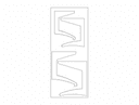 Modern Coffee Table Leg DXF Vector File for Laser Cutting