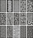 Modern Decorative Screen Panels Set Vector Files