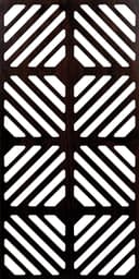 Modern Diagonal Grill Partition Panel Vector DXF File