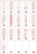 Modern Door Panel CNC Patterns Collection Vector Files