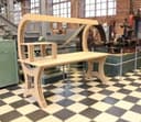 Modern Ergonomic Workbench Laser Cut Vector Design SVG
