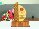 Modern Excellence Award Trophy Laser Cut Vector Plan
