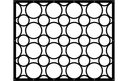 Modern Geometric Circles Decorative Screen DXF Vector Design