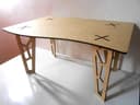Modern Geometric Coffee Table DXF Vector Plan for Laser Cutting