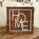 Modern HOME Square Sign Vector File for Laser Cutting
