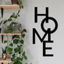 Modern HOME Vertical Wall Sign Vector File for Laser Cutting