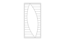 Modern Leaf Pattern Door Panel Vector Design DXF File