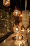 Modern Light Bulb Pendant Lamp Laser Cut Vector File