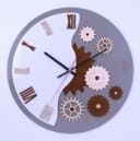 Modern Mechanical Gear Wall Clock Laser Cut Vector File