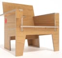 Modern Minimalist Plywood Lounge Chair CNC Vector File