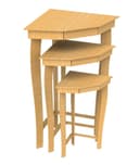 Modern Nesting Corner Tables Set - CNC Laser Cut DXF File
