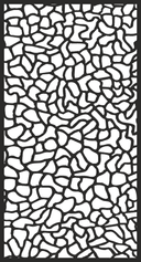 Modern Organic Pebble Pattern Laser Cut Vector File