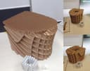 Modern Parametric Stool Laser Cut Project Vector File