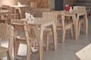 Modern Plywood Cafe Chair Vector Design for CNC Laser Cut
