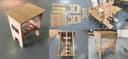 Modern Plywood Side Table CNC Project Vector DXF File