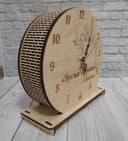 Modern Round Desk Clock Laser Cut Vector Plan (CDR)