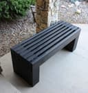 Modern Slat Garden Bench CNC Vector Plan (DXF, SVG)