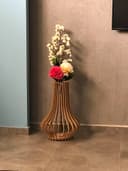 Modern Slat Vase Vector Design for Laser Cutting DXF