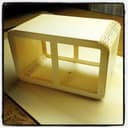Modern Slatted Wooden Storage Box Laser Cut Vector Plan
