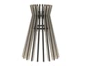 Modern Slatted Wooden Table Lamp Laser Cut Vector File
