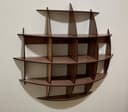 Modern Spherical Wall Shelf Vector Laser Cut File