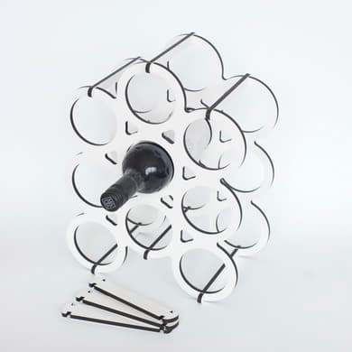Modular Laser Cut Wine Rack Template CDR DXF SVG
