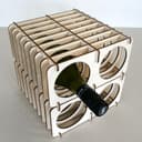 Modular Wooden Wine Rack Laser Cut Vector File (DXF)