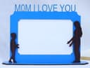 Mom I Love You Photo Frame Laser Cut Vector File