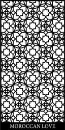 Moroccan Geometric Lattice Screen Vector DXF File