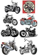 Motorcycle Vector Pack for Laser Cutting and CNC - Free Download