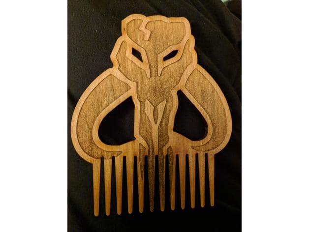 Mythosaur Skull Beard Comb Laser Cut Vector File