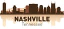Nashville Skyline Cityscape Vector for Laser Cutting