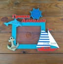 Nautical Baby Keepsake Photo Frame Laser Cut Vector File