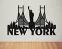 New York City Skyline Wall Art DXF File for Laser Cutting